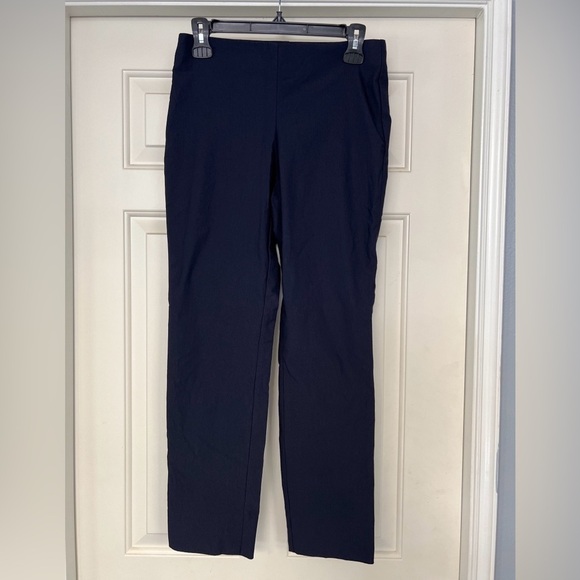 Charter Club Navy Chelsea Skinny Ankle Tummy Control Pull On Pants - Picture 1 of 6